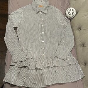 Elegant Striped Button-Down Shirt